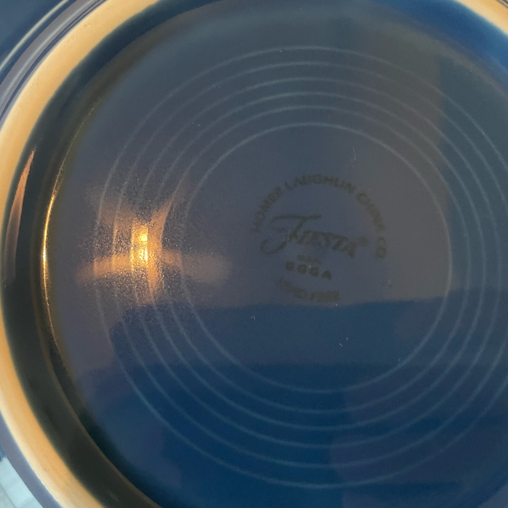 Lapis blue Fiestaware luncheon plate - Picture 3 of 3